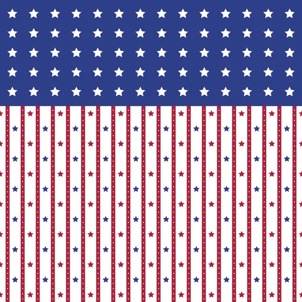 Ilustração Vetorial Bandeira Americana — Vetor de Stock