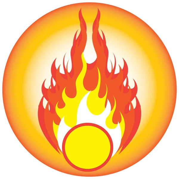 Vektor Illustration Eines Feuer Symbols — Stockvektor