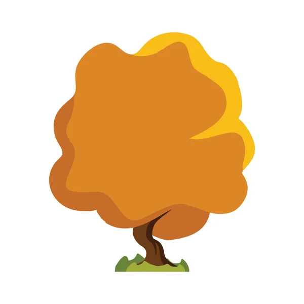 Icono Árbol Estilo Plano Aislado Ilustración Vector Fondo Blanco — Vector de stock