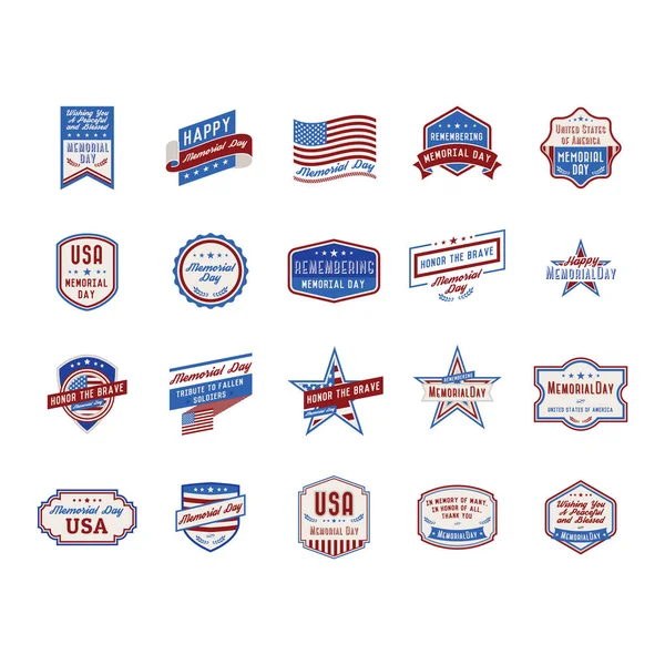 Ilustração Vetorial Bandeira Dos Eua Estados Unidos América —  Vetores de Stock