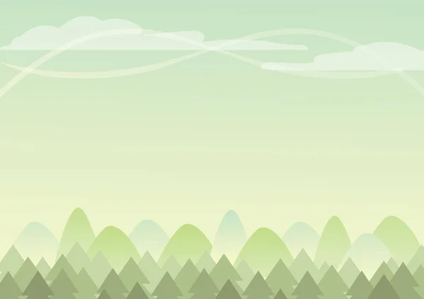 Ilustración Vectorial Del Paisaje Montaña — Vector de stock