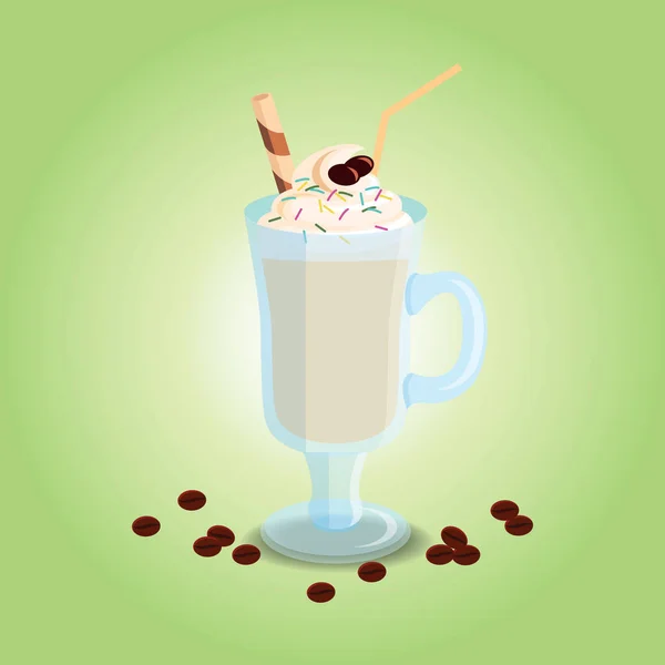 Coffe Ikon Vektor Illustration — Stock vektor