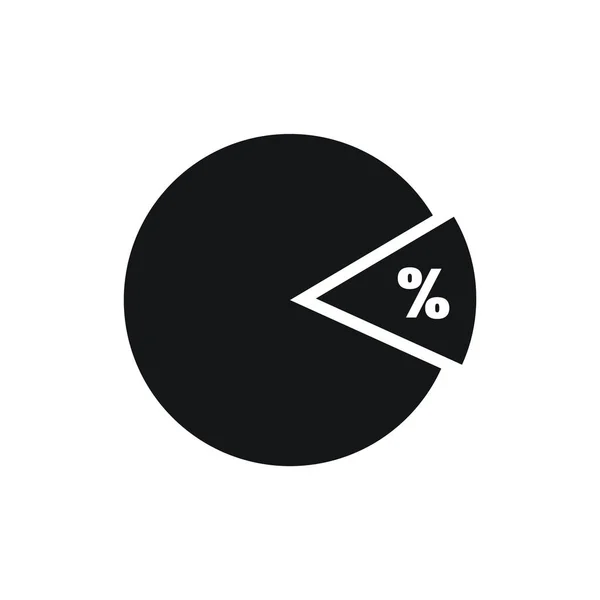 Pie Chart Icon Vector Illustration — Stock Vector