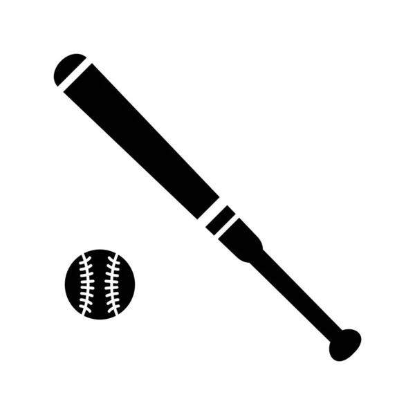 Icône Balle Baseball Illustration Vectorielle — Image vectorielle