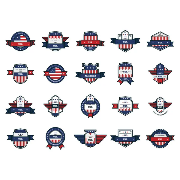 Usa Template Vector Illustration — Stock Vector