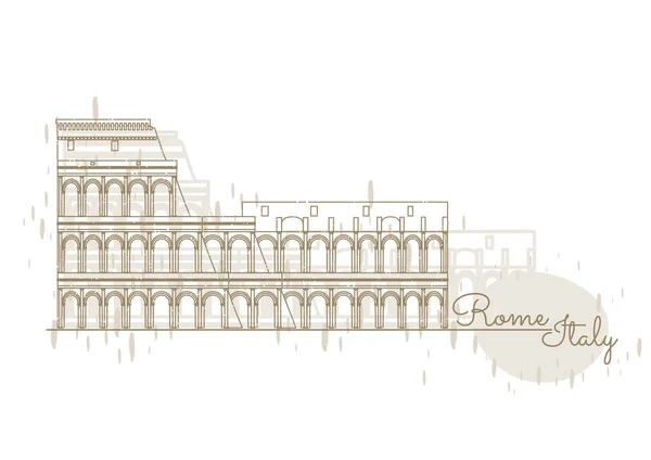 Vektorová Ilustrace Slavného Panoramatu Benátek — Stockový vektor