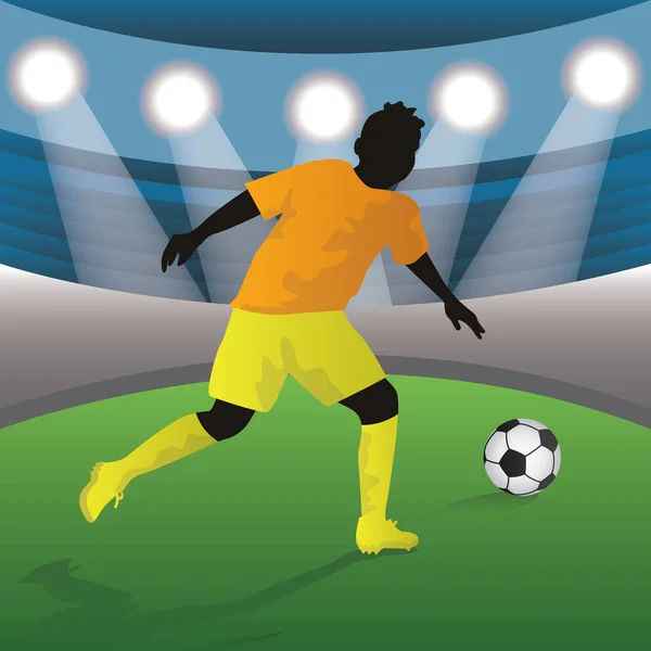 Football Vector Illustration Icon Element Background — 스톡 벡터