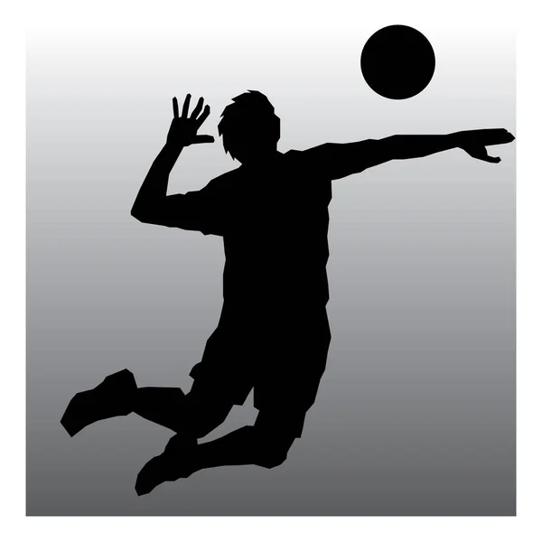 Διανυσματική Σιλουέτα Ενός Άνδρα Που Παίζει Ποδόσφαιρο Διαφανές Φόντο — Διανυσματικό Αρχείο