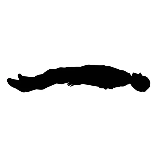 Silueta Negra Hombre Con Cepillo Ilustración Vectorial — Vector de stock