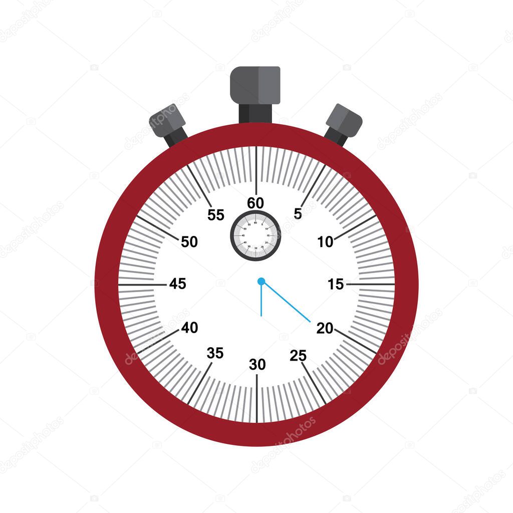 stopwatch icon, vector illustration