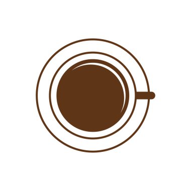 Kahve ikonu vektör illüstrasyonu
