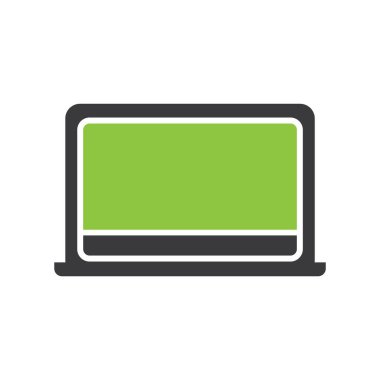 dizüstü bilgisayar simgesi vektör illüstrasyon grafik tasarımı