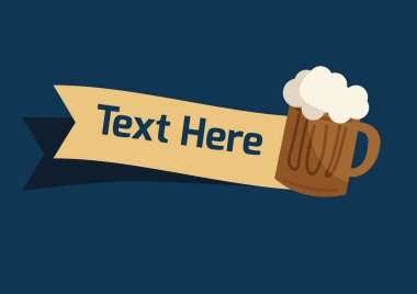 Bira fabrikası için bir logonun vektör çizimi