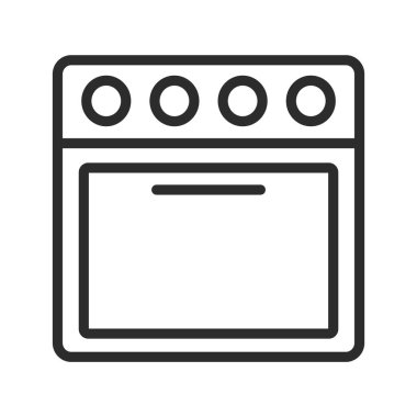 fırın ikonu vektör illüstrasyonu