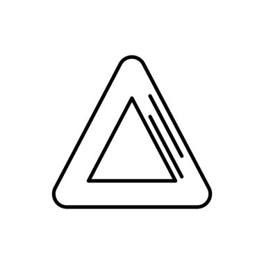 Üçgen simgesinin vektör illüstrasyonu