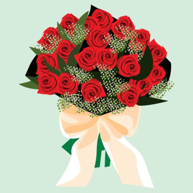 Güzel çiçeklerin vektör çizimi