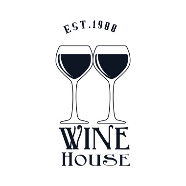 şarap vektör illüstrasyonu, simge element arkaplanı