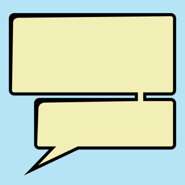 Soyut konuşma balonları. vektör illüstrasyonu