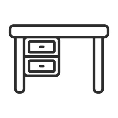 mobilya hattı vektör simgesi.