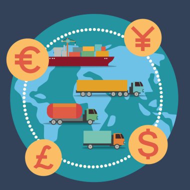 İş ve finans kavramının vektör illüstrasyonu