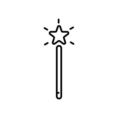 Fantezi simgeleri ve vektör illüstrasyonlu basit biçimlendirilmiş pankart