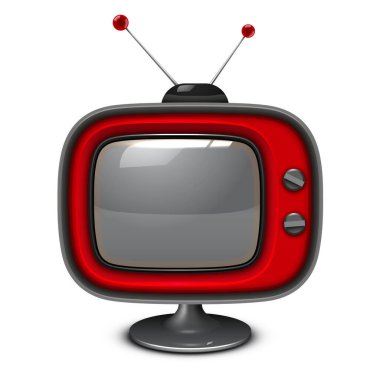 Büyük televizyonlu bir TV ekranı