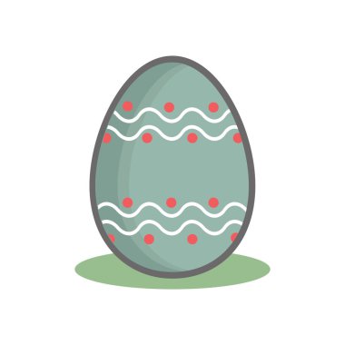 Paskalya yumurtası ikonu vektör çizimi tasarımı