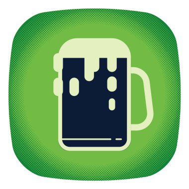 bira sabıka simgesi beyaz arkaplan vektör çiziminde izole edilmiş düz stil