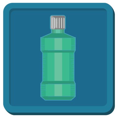 Şişe simgesinin vektör illüstrasyonu