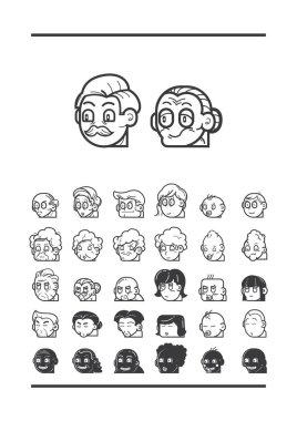 insan ve insan vektör simgeleri