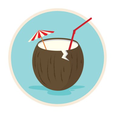 Kokteyl ikonu. düz dizayn biçimi 10