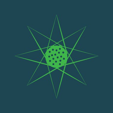 Atom simgesinin vektör illüstrasyonu