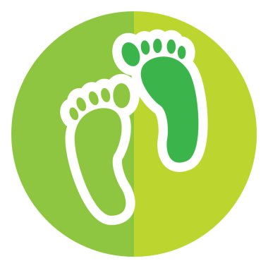 bebek ayağı vektör düz simgesi