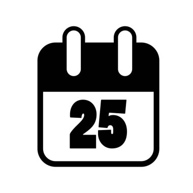 Takvim simgesi, vektör çizimi