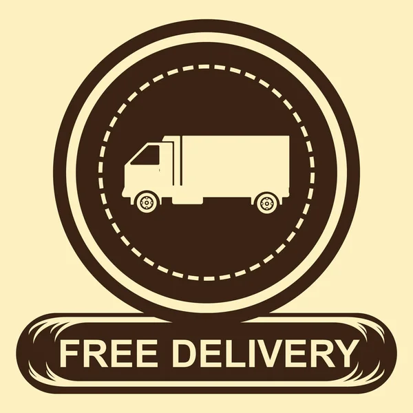 Free Delivery Vector Illustration — Stock Vector