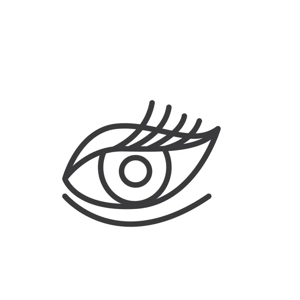 Eye Magnifying Glass Icon Stock Vector Illustration — Stock Vector