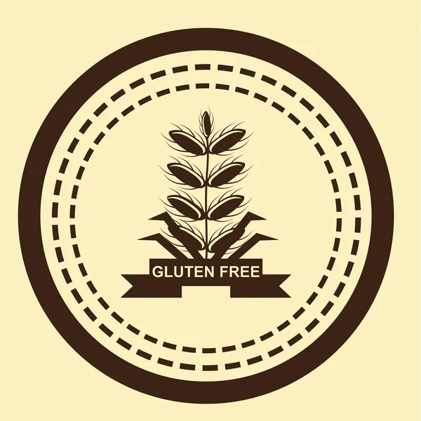 Illustration Vectorielle Sans Gluten — Image vectorielle
