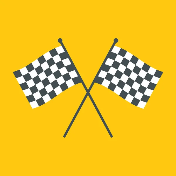Bandeira Quadriculada Termine Bandeiras Ilustração Vetorial — Vetor de Stock