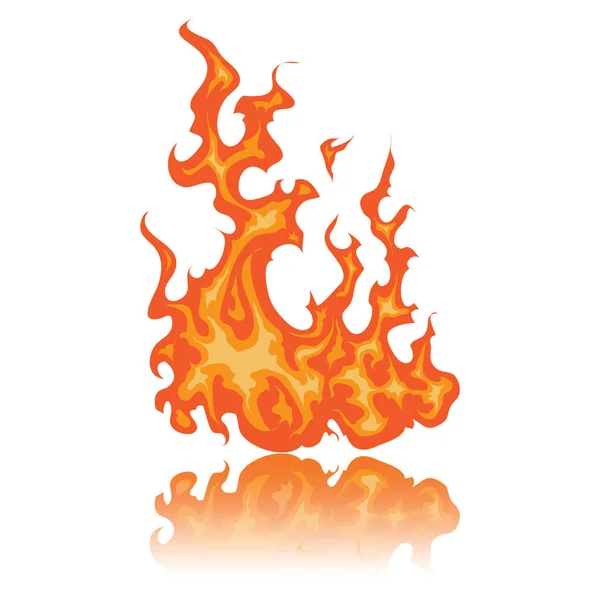 Vektorový Soubor Požárních Plamenů — Stockový vektor