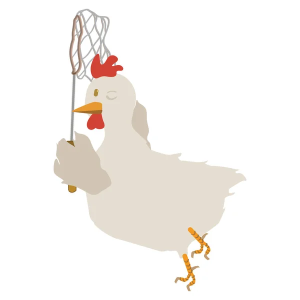 Illustrazione Vettoriale Del Pollo — Vettoriale Stock