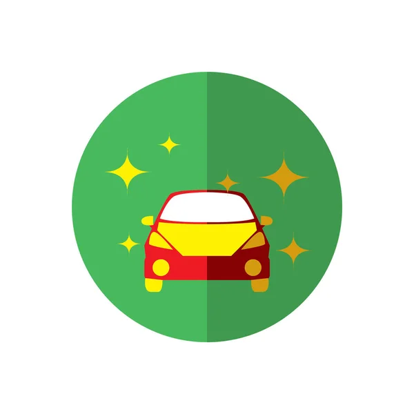 Icono Del Coche Estilo Plano Aislado Ilustración Vector Fondo Blanco — Vector de stock