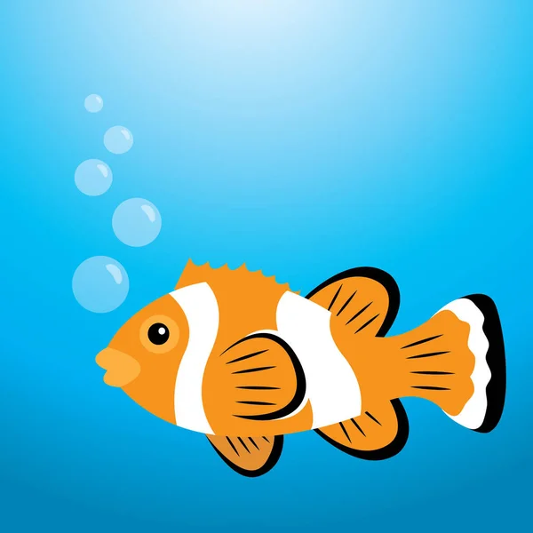 Illustrazione Vettoriale Pesce Frutti Mare — Vettoriale Stock