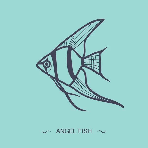 Logo Del Pesce Illustrazione Vettoriale — Vettoriale Stock