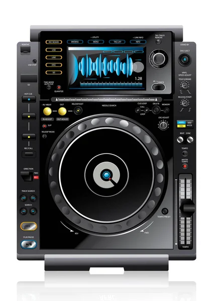 DJ konsept vektör illüstrasyonu 