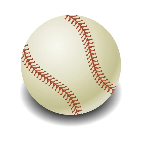 Vektorová Ilustrace Baseballového Míčku — Stockový vektor
