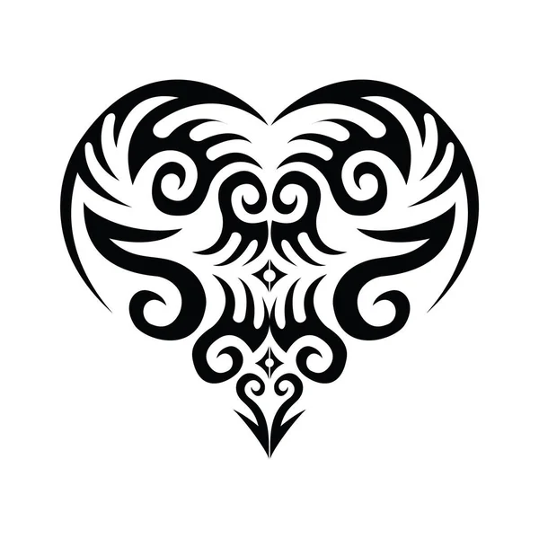Tribal Tattoo Icon Flat — Stock Vector