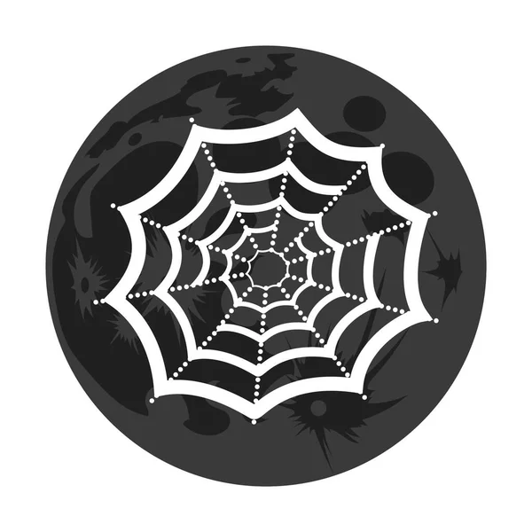 Halloween Păianjen Pictogramă Vector Ilustrare — Vector de stoc
