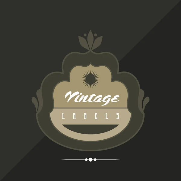 Etiqueta Vintage Para Diseño — Vector de stock