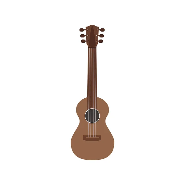 Akustische Gitarre Ikone Vektor Illustration Design — Stockvektor