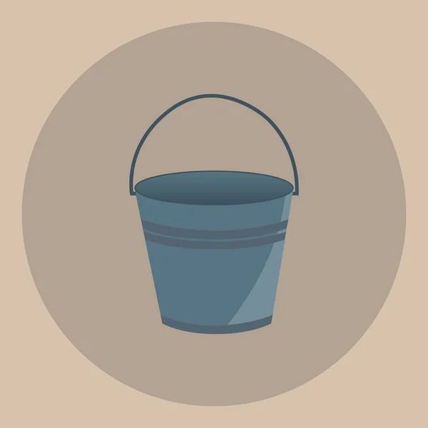 Bucket Icon Vector Illustration — Stock Vector